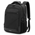 Zaino porta computer 45 x 32 x 18 cm in poliestere nero con scomparti multipli